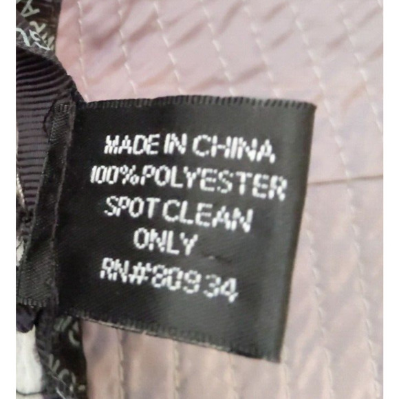 August Hat Company Polyester Bucket Hat Gray Black Large Brim Sun Lightweight - Picture 4 of 4